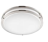 Altair Lighting LED 14-Inch Flush mount Decorative Light Fixture, 21W (120w Equivalent), 3000K, Brushed Nickel Finish - AL-3151 by Altair Lighting