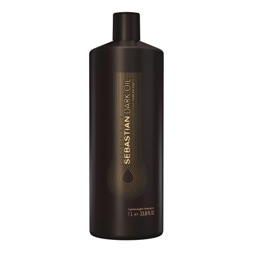SEBASTIAN PROFESSIONAL DARK OIL – Schwereloses Shampoo für alle Haartypen – mit Jojoba- und Arganöl – intensive Pflege für glänzendes, glattes Haar –