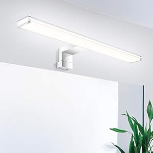 Oeegoo Ip44 Led-spiegellamp, 40 cm, waterdicht, flikkervrije wandlamp, make-uplamp, kastlamp, 8 W, 650 lm, neutraal wit…