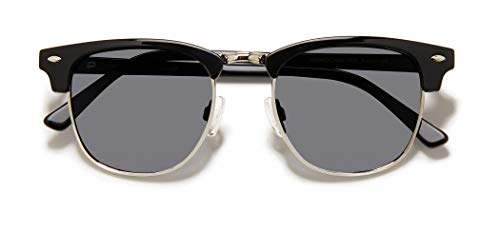 PRIVÉ REVAUX"Headliner" Designer Sunglasses, Black/Grey - Thumbnail 2