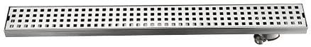 ULING D001-1 Bathroom Accessory 600 x 68 MM Long Net Cover Long Linear Bathroom Shower Floor Drain Strainers(304# Stainless Steel)