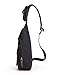 Muzee Sling Bag for Men Chest Shoulder Gym One strap Backpack Sack Satchel Outdoor Crossbody Pack (Blue black)