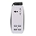 UK USB Power Strip With 4 Ports USB Charging Station Outlets 5V 2.1A-1A 21W Universal Socket UK Plug 100V-240V Compact 5ft Extension Cord Portable Electric Power Strip for Ireland UK Traveling (Black)