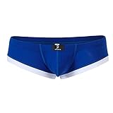 Dominik Boxer Trunk Underwear, Mens, Medium, Blue