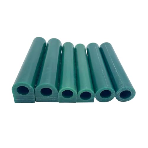 Green 6PCS Ring Wax Tube for Jewelry Carving Tool Lost Wax Casting Hole Tube Wax Molding Mold Craft Making Ring Wax Kit