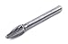 Forney 60125 Tungsten Carbide Burr with 1/4-Inch Shank, Tree Radius, Dark Grey, 3/8-Inch