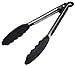 StarPack Premium Silicone Kitchen Tongs 9-Inch - Stainless Steel with Non-Stick Silicone Tips, High Heat Resistant to 600°F, For Cooking, Serving, Grill, BBQ & Salad (Gray Black)