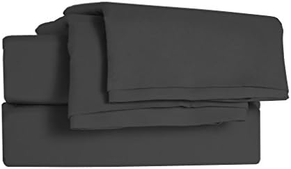 Bamboo Sleep Brushed Micro-Bamboo Natural Fiber Blend Hypoallergenic Deep Pocket 4 Piece Sheet Set Dark Ocean Blue Queen Size