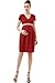 Momo Maternity "Jamie" V Neck Contrast Pleated Dress