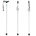 Folding Cane by Vive - Walking Cane for Men & Women - Collapsible, Lightweight, Adjustable & Portable Walking Stick Mobility Aid - Sleek Look & Comfortable Handles (White)