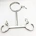 BDSM Fetish Neck Collar with Handcuffs Sex Bondage Toys, Metal T-Shape Stainless Steel Restraints Adult Games Sex Toys for Couples,Malethumb 1