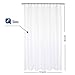 Barossa Design Waterproof Extra Long Shower Curtain or Liner Microfiber 72 x 84 inches, Soft Feel & Hotel Quality, Machine Washable, White, 72x84