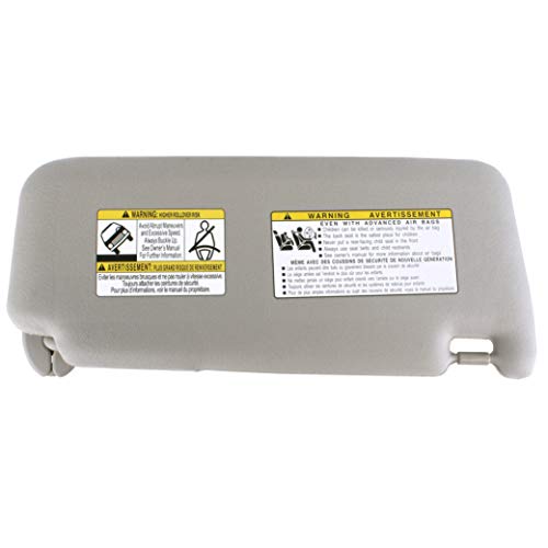 IAMAUTO 27504 Left Driver's Side Gray Sun Visor for 2009 2010 2011 2012 2013 2014 2015 2016 Toyota Venza - Thumbnail 2