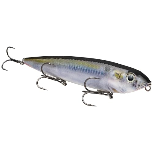 Strike King Lures Isca rĂgida HCKVDSD-699 KVD Sexy Dawg Topwater, 11,4 cm de comprimento do corpo, 1,9 g, Shad natural, por 1