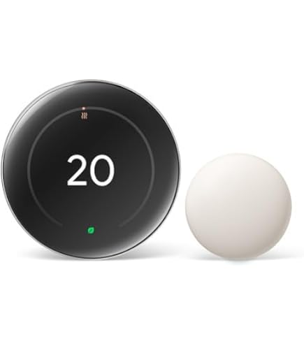 Google Nest Learning Thermostat (4th Gen, 2024) with 2 Temperature