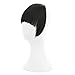 REECHO Fashion Full Length Synthetic 1 Piece Layered Clip in Hair Bangs Fringe Hairpieces Hair Extensions Color - Natural Black
