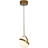 Alora PD301001BG Globo Pendant, LED, Brushed Gold
