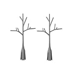 Boon Twig Grass and Lawn Drying Rack Accessory, Warm Grey, 2 Pack,
