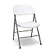 OFM ESS Collection Plastic Folding Chair, Pack of 4, in White (ESS-5000-WHT)