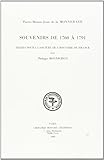 souvenirs de 1760 a 1791 by 