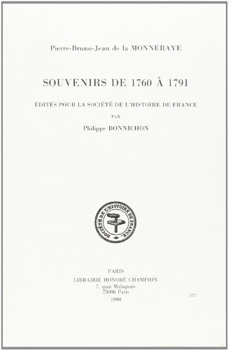 souvenirs de 1760 a 1791 by (Paperback)