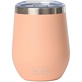 Sip + Sea Antigua 12oz Stainless Steel Wine Tumbler with Ceramic Lining & Lid – Stemless, Double-Wall Vacuum Insulated Drinkware