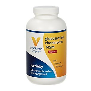 the Vitamin Shoppe Glucosamine Chondroitin MSM (120 Chewable Wafers)