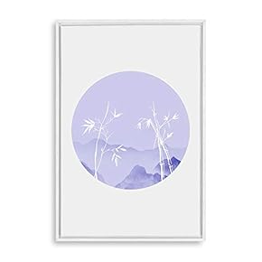 Framed Canvas Wall Art Circular Pattern Canvas Prints Home Artwork Decoration for Living Room,Bedroom - 24x36 inches
