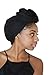 Rayna Josephine Stretch Head Wrap-Solid Color Jersey Knit Headwrap Turban Hair Scarf Tie (Black Night)