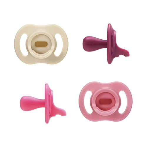 Tommee Tippee Ultra-Light StayPut Pacifier, One-Piece Silicone Design, 6-18m, 4…