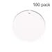 100 Pieces 2'' Diameter Clear Transparent Acrylic Keychain Blanks Discs Circles Hole Precut with Protective Paper 1/8