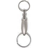 Silver Bullet Quick Release, Pull Apart Valet Keychain Accessory Detachable for Convenience