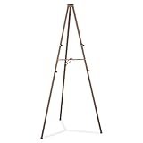 Quartet 21E Bronze Finish Steel Easel, 72 High, Folds to 4w x1d x72h