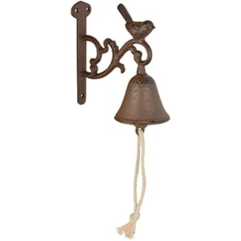 Esschert Design Rustic Cast Iron DB81 Doorbell Bird, Small