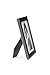 Malden 5x7 Picture Frame - Wide Real Wood Molding, Real Glass - Black