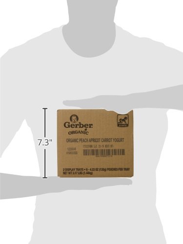 4 Gerber+Organic+Peaches+Apricots+Carrots