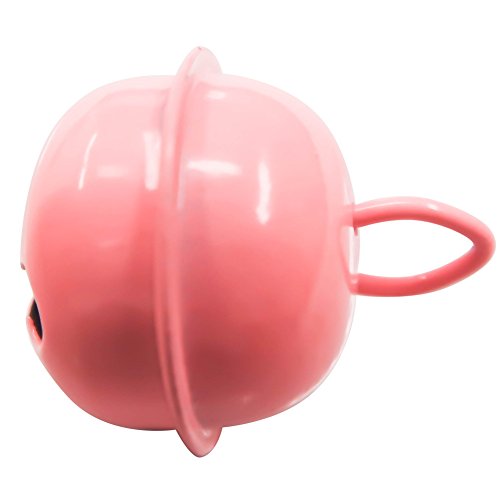TOAOB 3 pcs Candy Pink Pet Collar Bell Charm Pendant for Dog Cat Collar Decoration and DIY Crafts