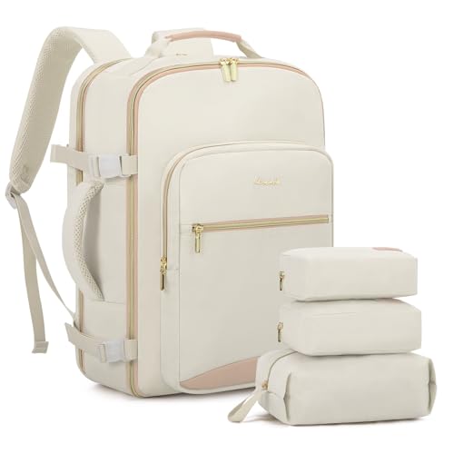 LOVEVOOK Handgepäck Rucksack, 40L Groß Reiserucksack Damen 45x36x20