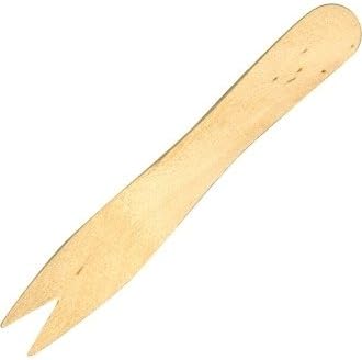 Disposable Wooden Chip Forks, 1000 Pack - Ideal for Parties & Events