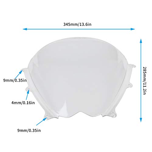 Voorruit schokabsorptie elegant Wasbare voorruit Noodzakelijke winddeflector voor motorfiets ter bescherming van… - Afbeelding 8