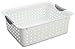 Medium Ultra White Basket with Titanium Inserts - 13-3/4