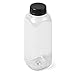 Clear Square IPEC PET Bottle - 12 fl oz - Black IPEC Cap