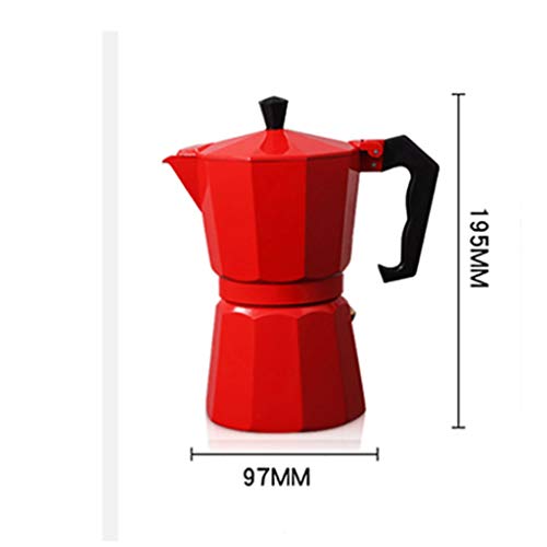 TWDYC Kaffeemaschine Pot Aluminium Mokka Espresso Espressokocher Topf Kaffee Kettle Espresso Percolator Stovetop… – Bild 3