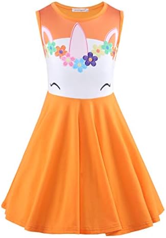 JerrisApparel Girls Unicorn Dress 