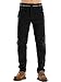 Jessie Kidden Mens Waterproof Hiking Pants Outdoor Snow Ski Fishing Fleece Lined Insulated Winter Pants (5088 Black 34)
