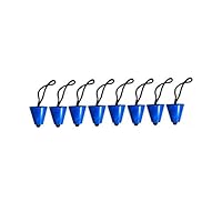 Sanmum Universal Scupper Plug Kit Rubber Stopper Plugs Fit 3/4" to 1.5" [8 PCS] Hole with Pull String for Kayak Canoe Boat (Blue)