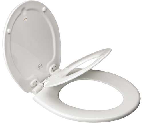 UPC 073088140128, Round Closed Front Plastic Toilet Seat, Next Step, White