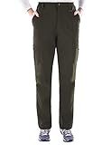 Nonwe Women's Warm Water-Resistant Workouts Fleece Climbing Skiing Snow Pants