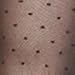 Marilyn Designer Tights w/ Polka Dot Pattern Pantyhose (Black, S)