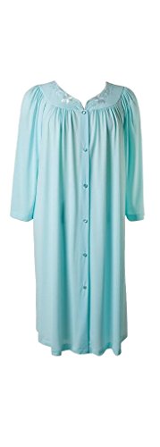 Miss Elaine Women's Robe, Seafoam, Medium